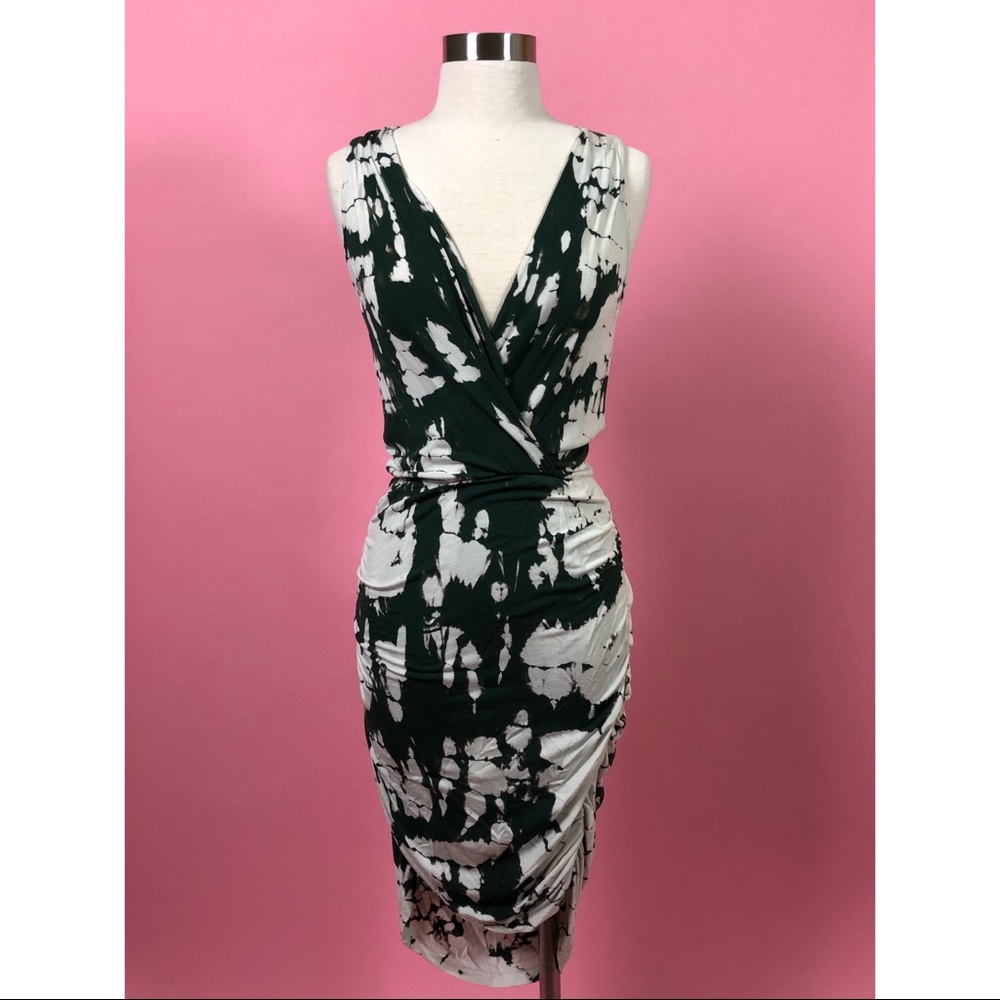 Young Fabulous & Broke tiedye plunge neck dress xs